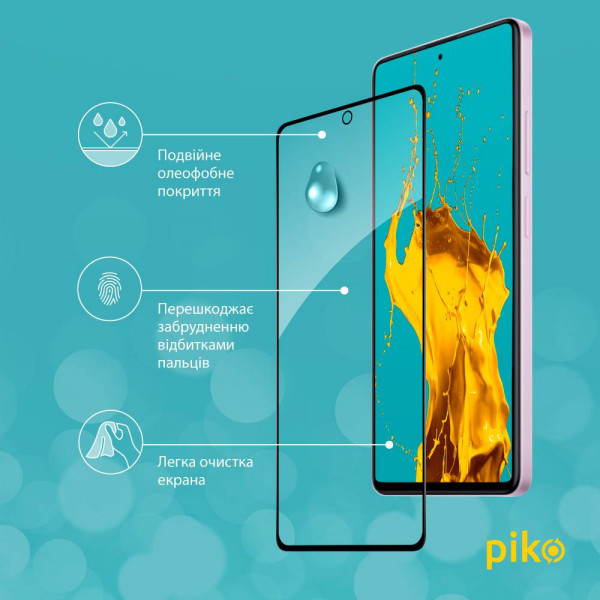 Фото - Захисне скло для смартфону Piko Full Glue for Xiaomi Redmi Note 12 Pro/12 Pro Plus Black  (1283126549434)