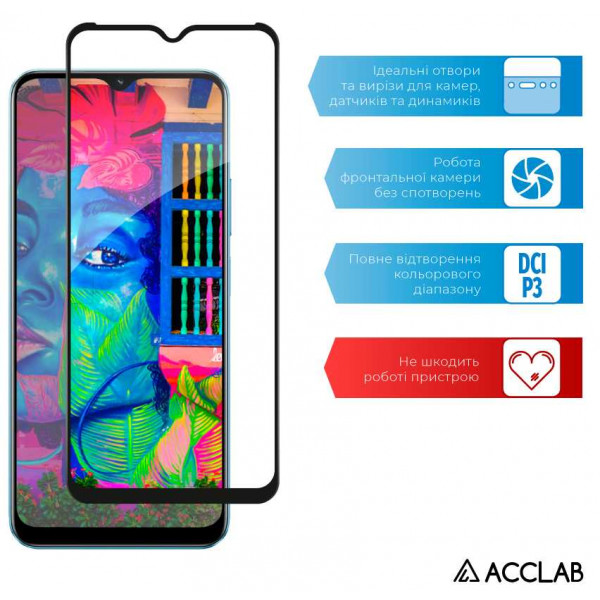 Фото - Захисне скло для смартфону ACCLAB Full Glue for Realme C30S (1283126551888)
