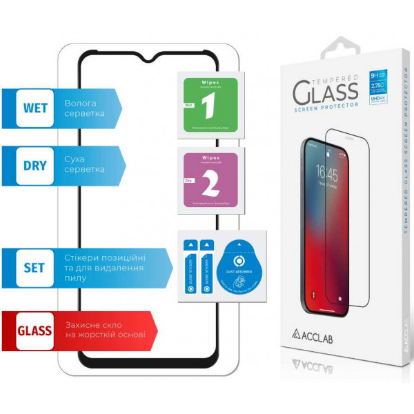 Фото - Захисне скло для смартфону ACCLAB Full Glue for Realme C30S (1283126551888)