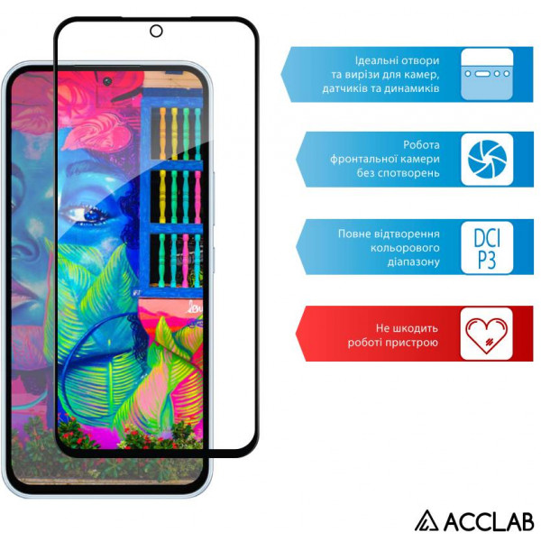 Фото - Захисне скло для смартфону ACCLAB Full Glue for Samsung A54 5G (1283126559860)