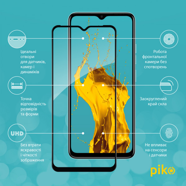 Фото - Захисне скло для смартфону Piko Full Glue for Tecno Spark Go 2023 (1283126564857)