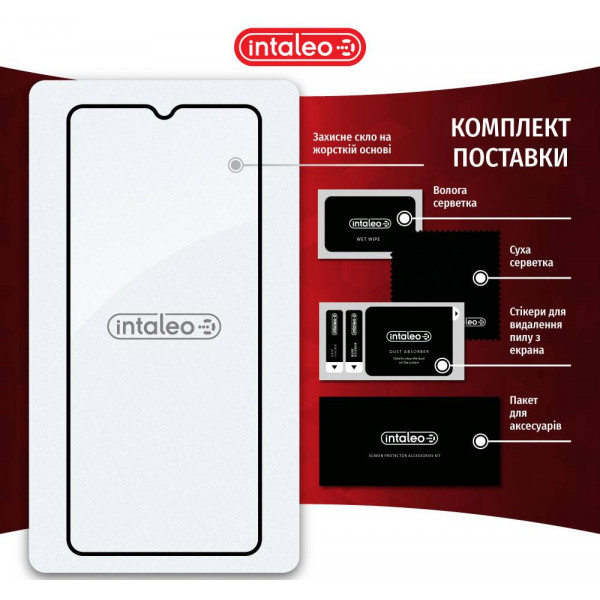 Фото - Захисне скло для смартфону Intaleo Full Glue for Xiaomi Redmi 12C Black (1283126573774)