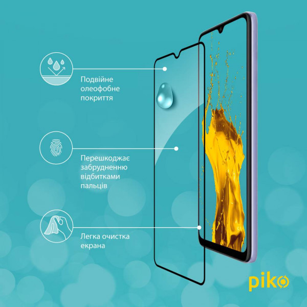 Фото - Захисне скло для смартфону Piko Full Glue for Xiaomi Redmi 12C Black (1283126573781)
