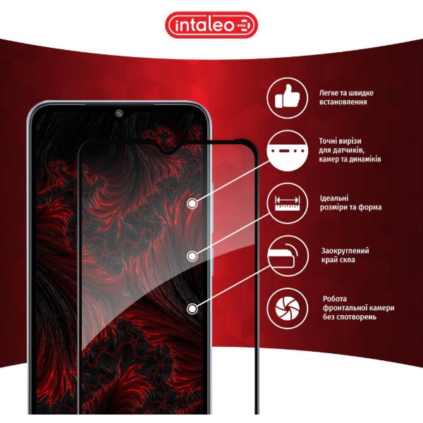 Фото - Захисне скло для смартфону Intaleo Full Glue for Xiaomi Redmi A2 Black (1283126579981)