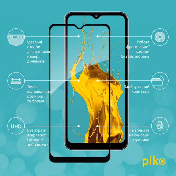 Фото - Захисне скло для смартфону Piko Full Glue for Xiaomi Redmi A2 Black  (1283126579998)