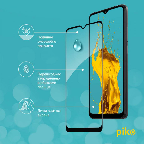 Фото - Захисне скло для смартфону Piko Full Glue for Xiaomi Redmi A2 Black  (1283126579998)