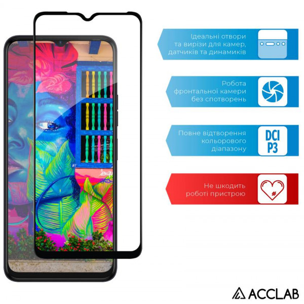 Фото - Захисне скло для смартфону ACCLAB Full Glue for Tecno Spark 10 (1283126580550)