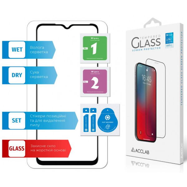Фото - Захисне скло для смартфону ACCLAB Full Glue for Tecno Spark 10 (1283126580550)