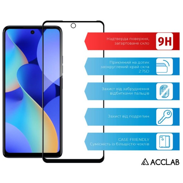 Фото - Захисне скло для смартфону ACCLAB Full Glue for Tecno Spark 10 Pro (1283126580567)