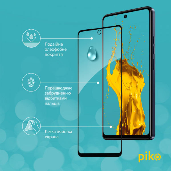 Фото - Захисне скло для смартфону Piko Full Glue for Tecno Spark 10 Pro (1283126580642)