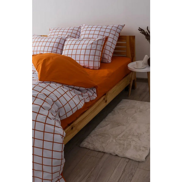 Фото - Комплект постільної білизни ТЕП Happy Sleep Terracotta Check (2-03796_25232)