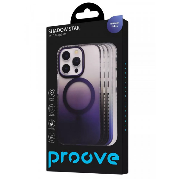 Фото - Чохол для смартфону Proove Shadow Star Case with Magnetic Ring iPhone 15 Pro Max Deep Purple