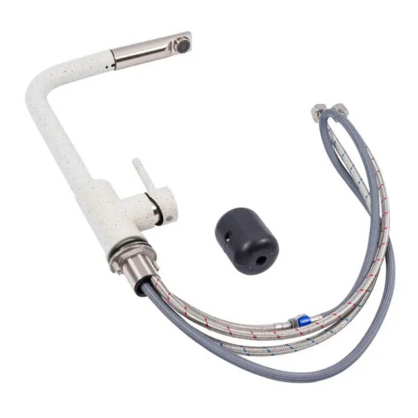 Фото - Смеситель кухонный VALESO Q411B ТОПАЗ (с выдвижной воронкой)