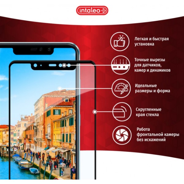 Фото - Захисне скло для смартфону Intaleo RealMe X2 Pro Full Glue Black (1283126497742)