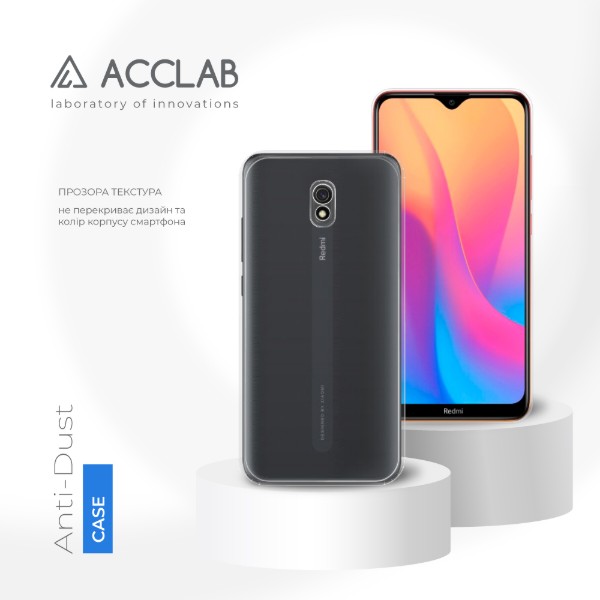 Фото - Чохол для смартфону ACCLAB Anti Dust for Xiaomi Redmi 8A (1283126553516)