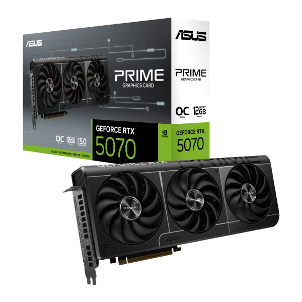 Фото - Видеокарта Asus PRIME GeForce RTX 5070 12GB GDDR7 OC Edition (PRIME-RTX5070-O12G)