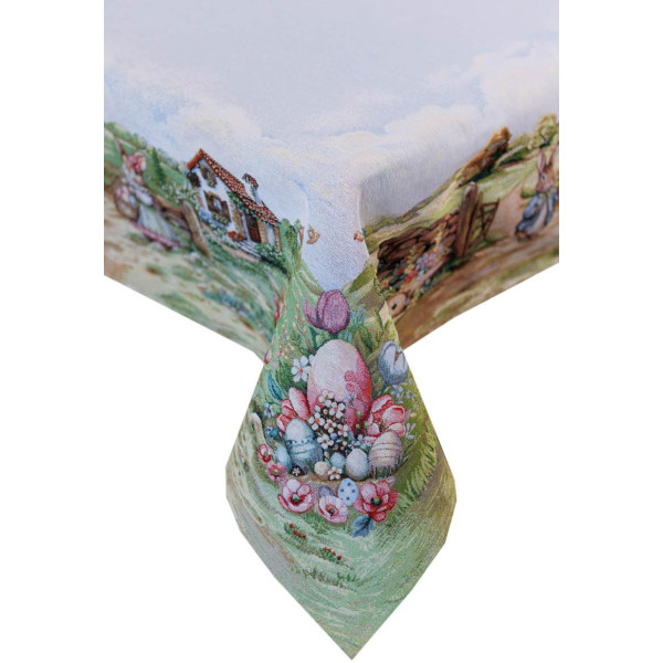 Фото - Скатертина раннер Прованс Великодня гобеленова Настрій 135х240 см (044254)
