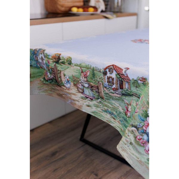 Фото - Скатертина раннер Прованс Великодня гобеленова Настрій 135х240 см (044254)