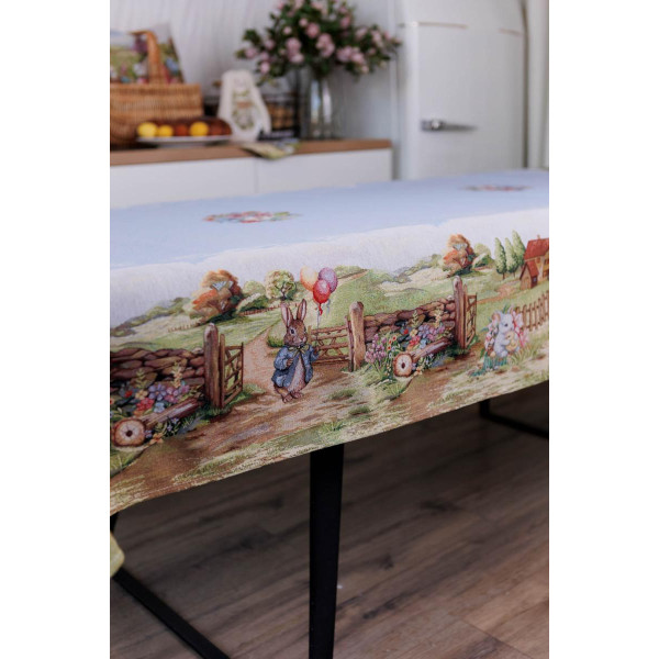 Фото - Скатертина раннер Прованс Великодня гобеленова Настрій 135х240 см (044254)