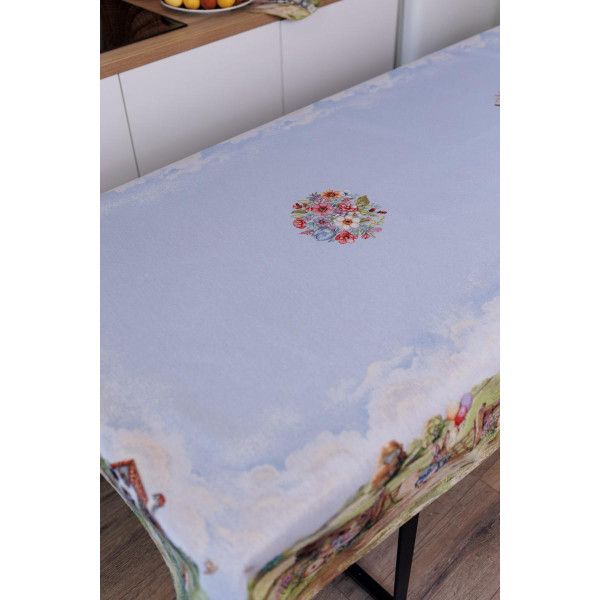 Фото - Скатертина раннер Прованс Великодня гобеленова Настрій 135х240 см (044254)