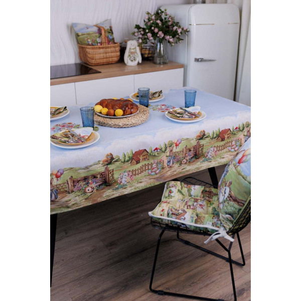 Фото - Скатертина раннер Прованс Великодня гобеленова Настрій 135х240 см (044254)
