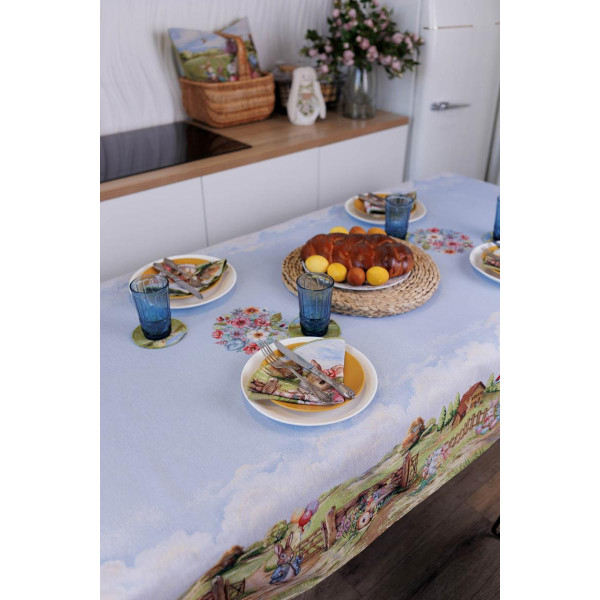 Фото - Скатертина раннер Прованс Великодня гобеленова Настрій 135х240 см (044254)