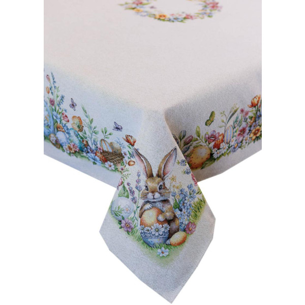 Фото - Скатерть прямоугольная Прованс Пасхальная гобеленовая Соцветие 135х260 cм (044098)