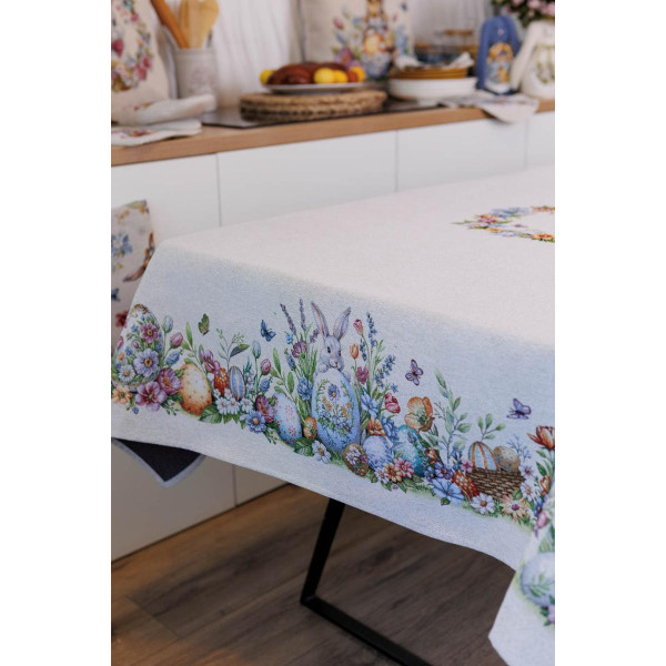 Фото - Скатерть прямоугольная Прованс Пасхальная гобеленовая Соцветие 135х260 cм (044098)