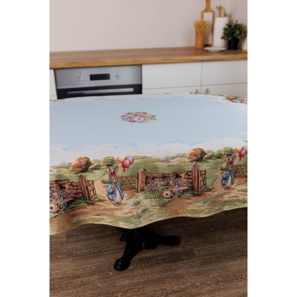 Фото - Скатерть овальная Прованс Пасхальная Настроение 136х240 см (044266)