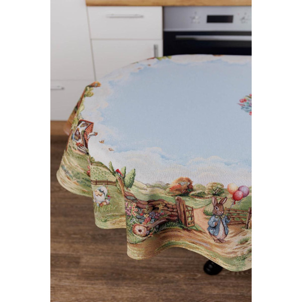 Фото - Скатерть овальная Прованс Пасхальная Настроение 136х240 см (044266)
