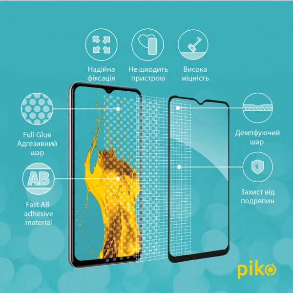 Фото - Захисне скло для смартфона Piko Full Glue for Samsung M33 5G (1283126522604)
