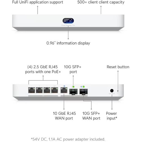 Фото - Маршрутизатор VPN Ubiquiti UCG-FIBER