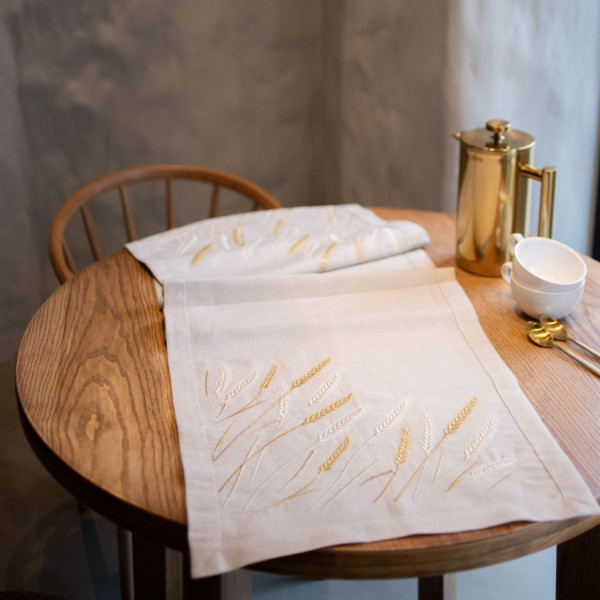 Фото - Скатертина раннер Едельвіка Пшеничне поле 140х40 см (02-23/00)