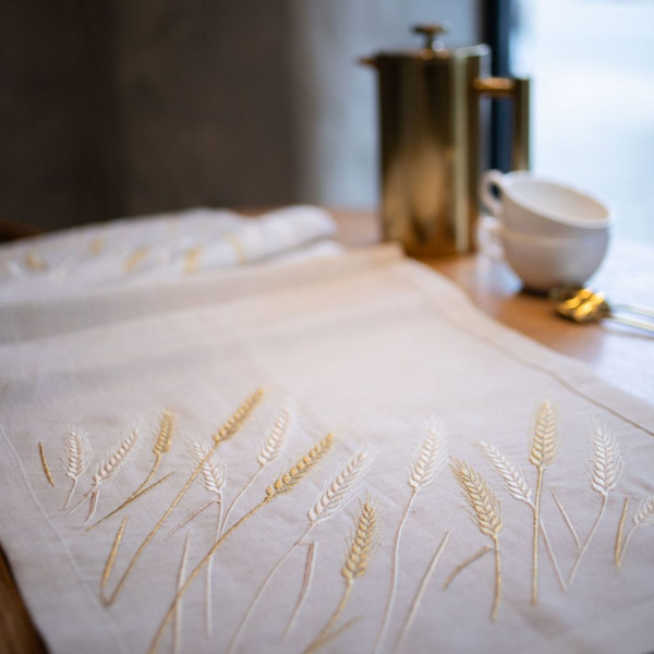 Фото - Скатертина раннер Едельвіка Пшеничне поле 140х40 см (02-23/00)