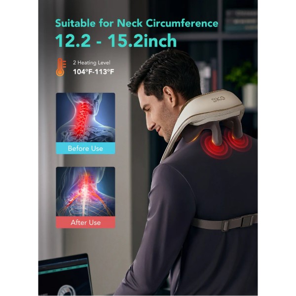 Фото - Масажер для тіла SKG Шиацу H5 Mini Neck＆Shoulder Massager (42124)