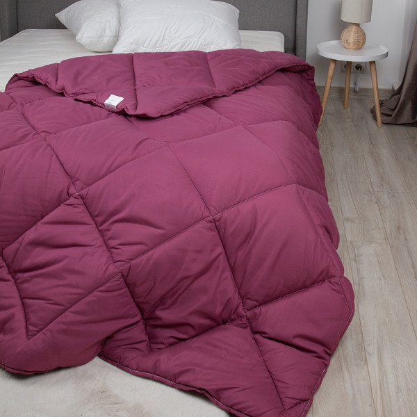 Фото - Ковдра зимова двоспальна євро ТЕП Alaska 200х220 см Бордовый (1-00154_27801)