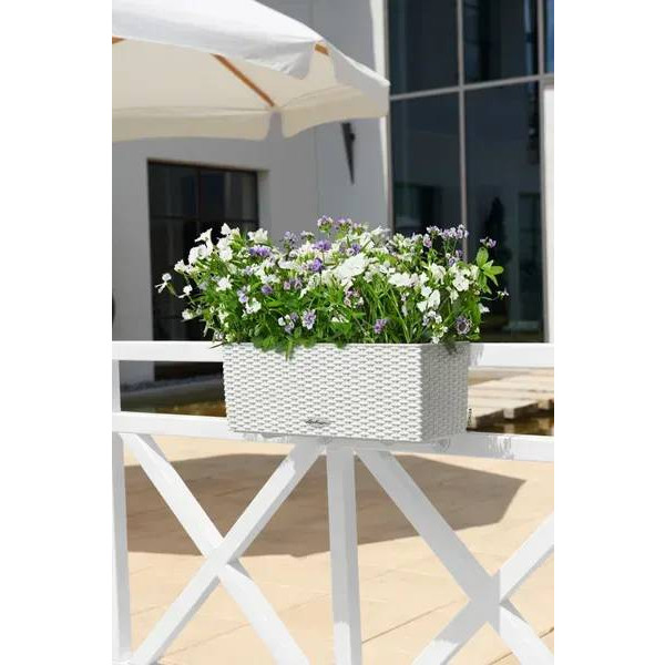 Фото - Вазон Lechuza 50\19\19 Балконера Котедж Білий 15600