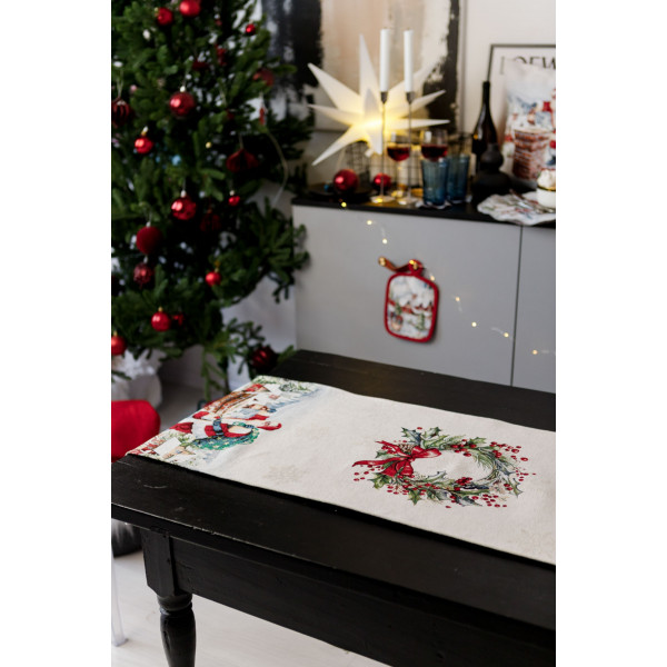 Фото - Набір прихваток Прованс з велюром Снігова зима 15х20 см (038515)