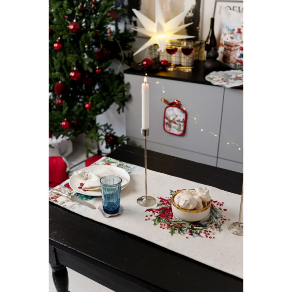 Фото - Набір прихваток Прованс з велюром Снігова зима 15х20 см (038515)