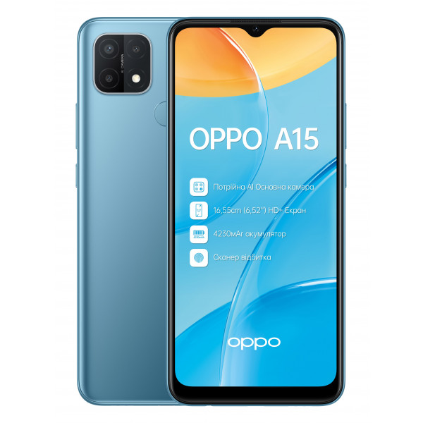 Фото - Смартфон OPPO A15 2/32Gb Blue