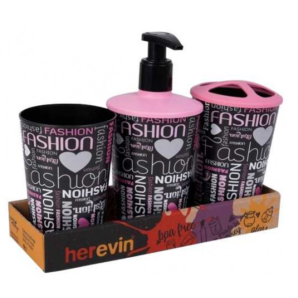Фото - Органайзер для ванної кімнати Herevin Fashion 3 в 1 (161262-101T)