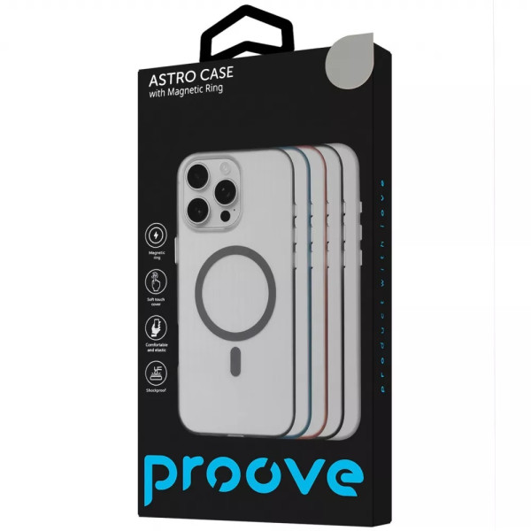 Фото - Чохол для смартфону Proove Astro Case with Magnetic Ring iPhone 16 Black (PCASIP160002)
