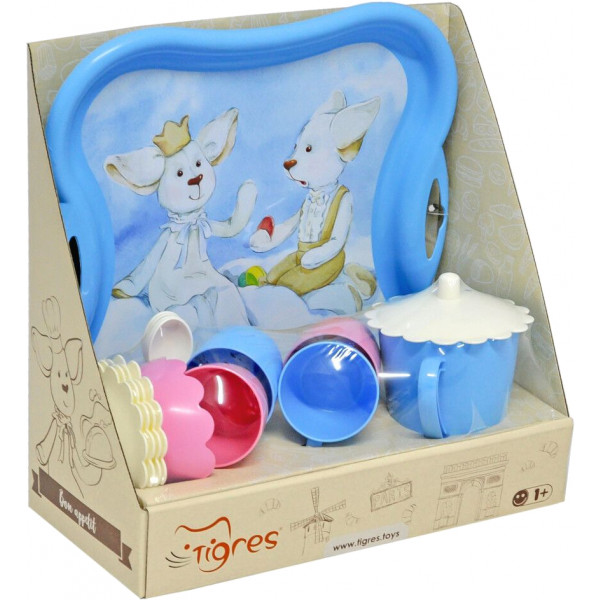 Фото - Сюжетно-ролевая игра. Посуда Tigres Набор чайный ''Эльфы на облаке'' 16 эл. (39725)