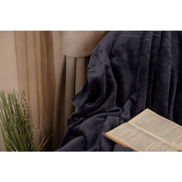 Фото - Плед євро Щ280 графіт 240х260 (176547)