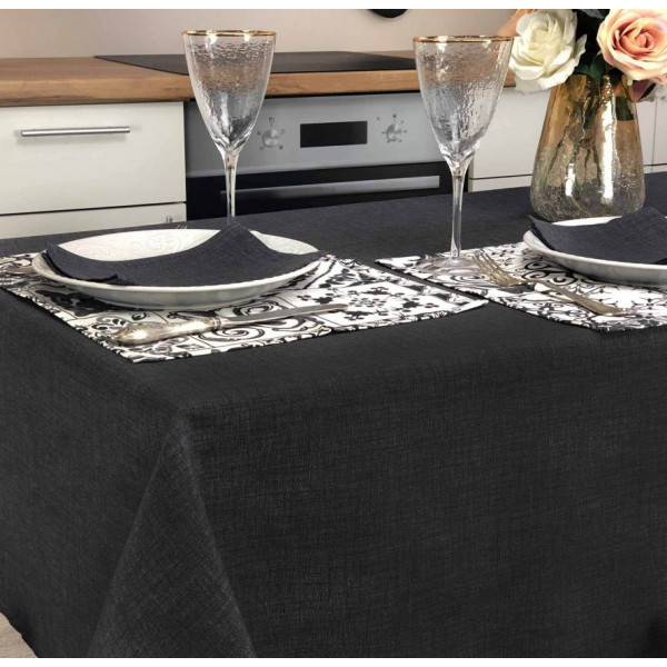 Фото - Скатертина прямокутна Прованс 180х136 Black Milan (023561)