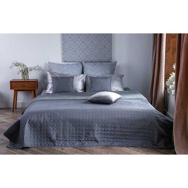 Фото - Покривало двоспальне Руно 180х220 велюр Grey (340.55_Grey)