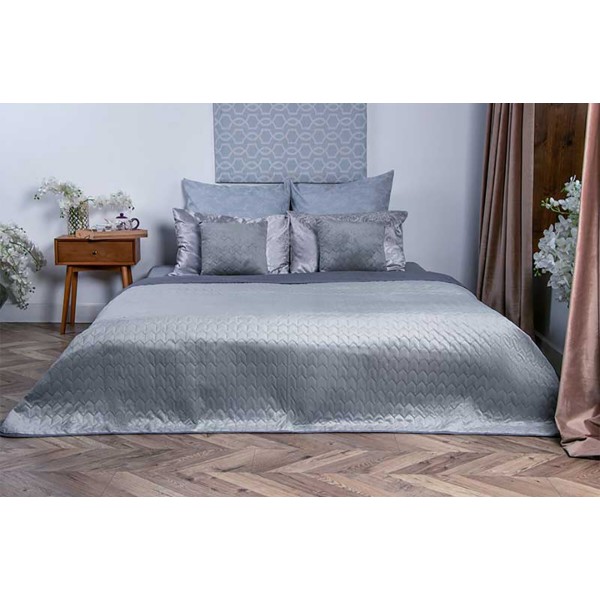 Фото - Покривало двоспальне Руно 180х220 велюр Grey (340.55_Grey)