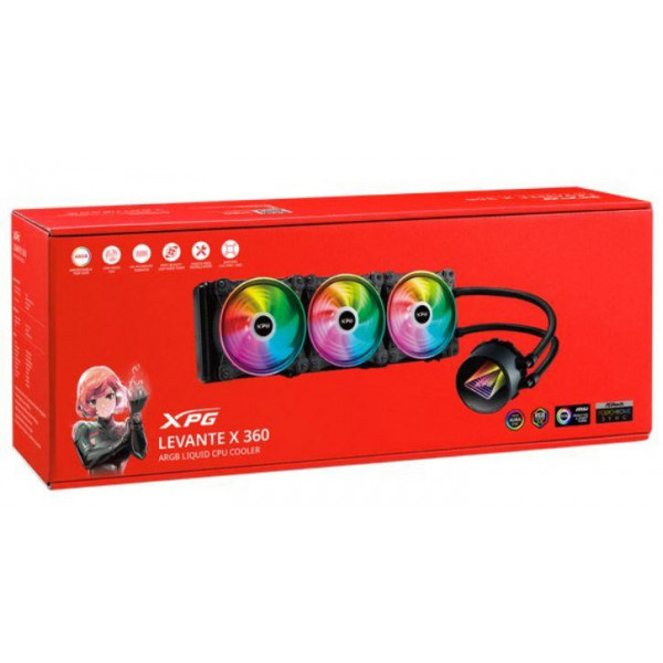 Фото - Водяна система охолодження ADATA XPG Levante X 360 (LEVANTEX360-BKCWW)