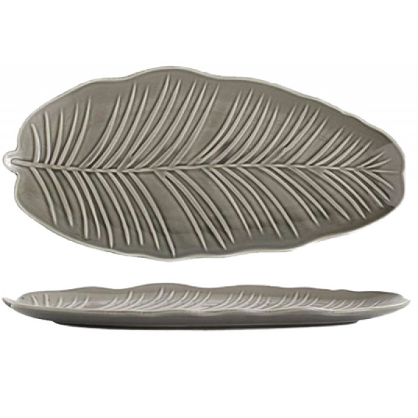 Фото - Блюдо Limited Edition LEAF GREY 30x16.8 см (B010785)