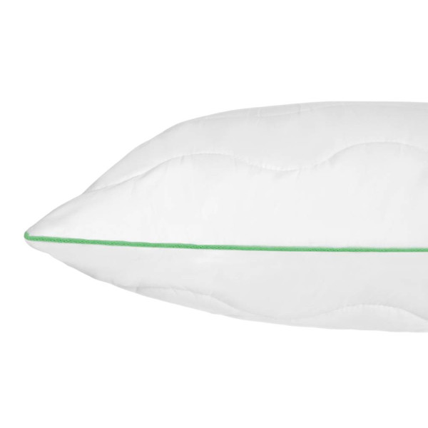 Фото - Подушка стандартна FAM' HOME Алоє вера стьобана, окантована 50х70 (МІС19АV)